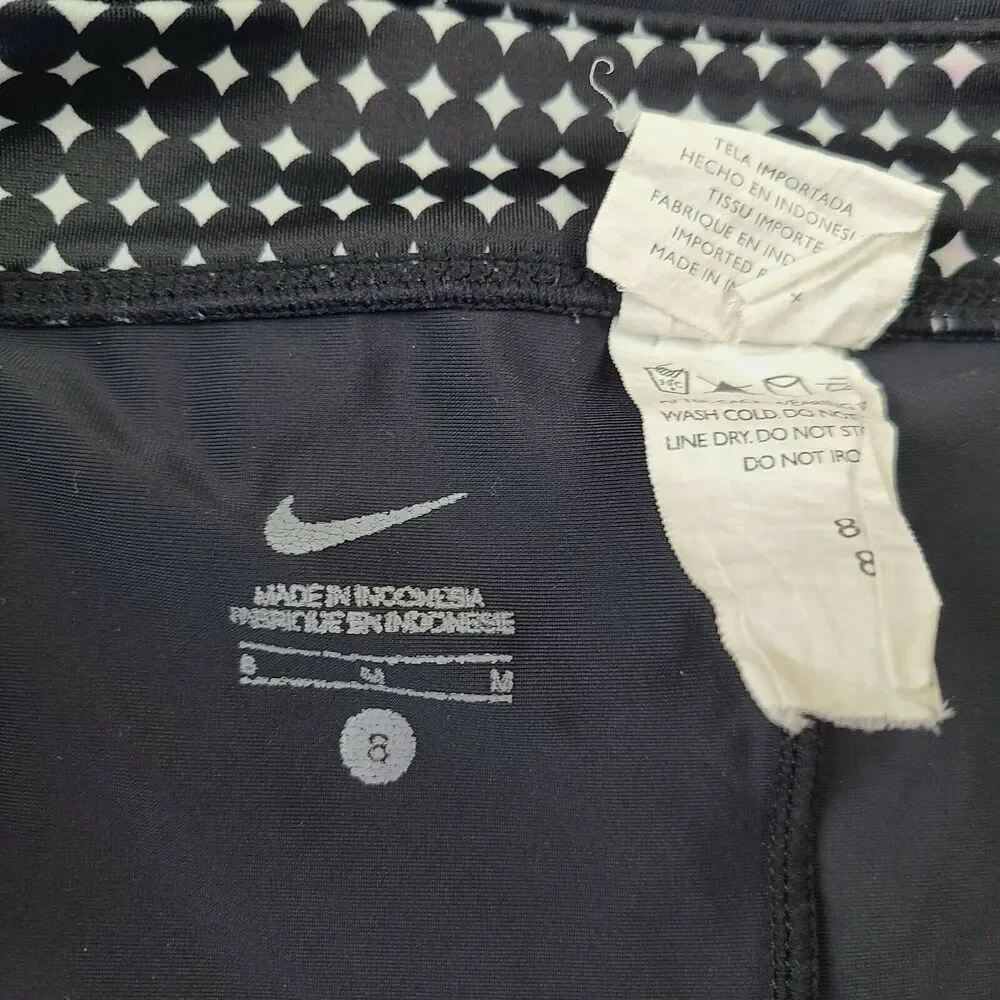 Womens Nike Swim Skirt SZ Medium 8 Black Skort